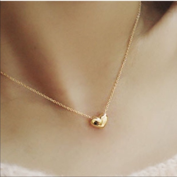 SILVER HEART DAINTY NECKLACE - Picture 2 of 6